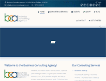 Tablet Screenshot of businessconsultingagency.com